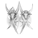  gemini and taurus zodiac sign combined tattoo design idea