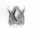 harmonica tattoo design idea