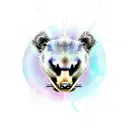 HoneyBadger in Mjolnir thor and rune symbol tattoo design idea