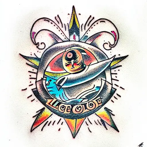 the black hole tattoo design idea