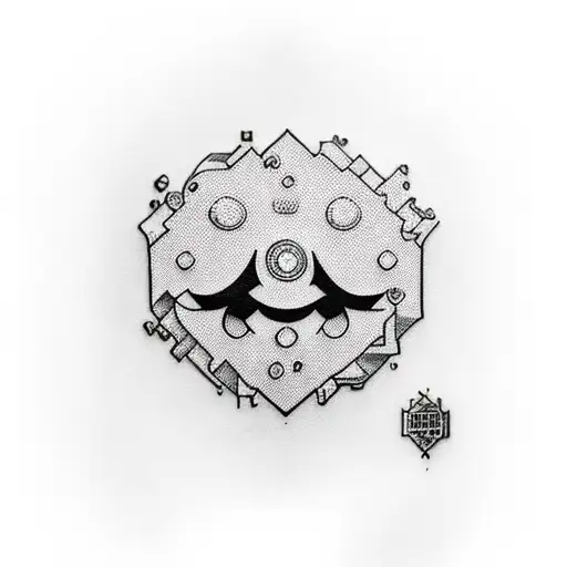 super mario tattoo design idea