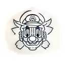 super mario tattoo design idea