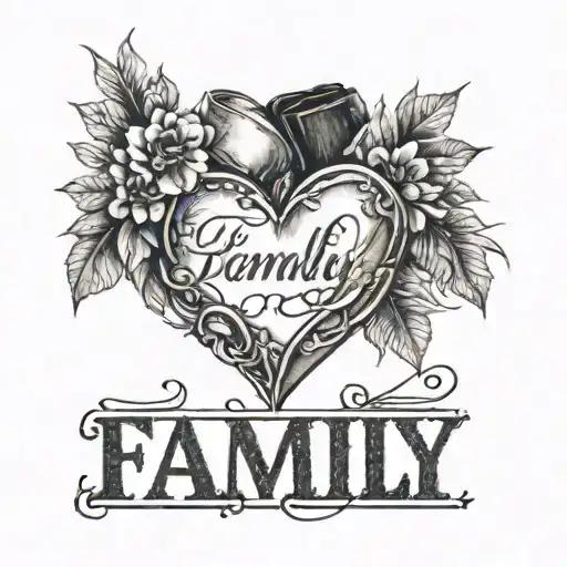 family written on the chest with dates on the collarbone tattoo design idea