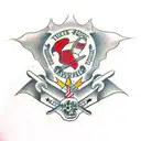 13 colony flag tattoo design idea