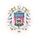 13 colony flag tattoo design idea