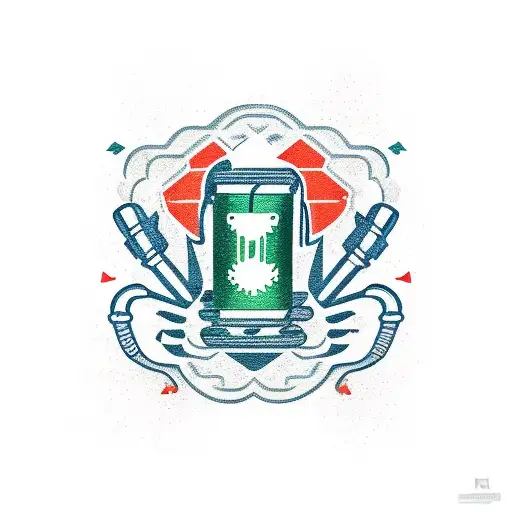 Mexico, motorcycle, beer, hiking tattoo design idea