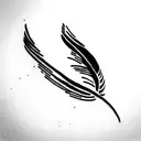 a feather transforming into a flock of birds flying freely in the sky tattoo design idea