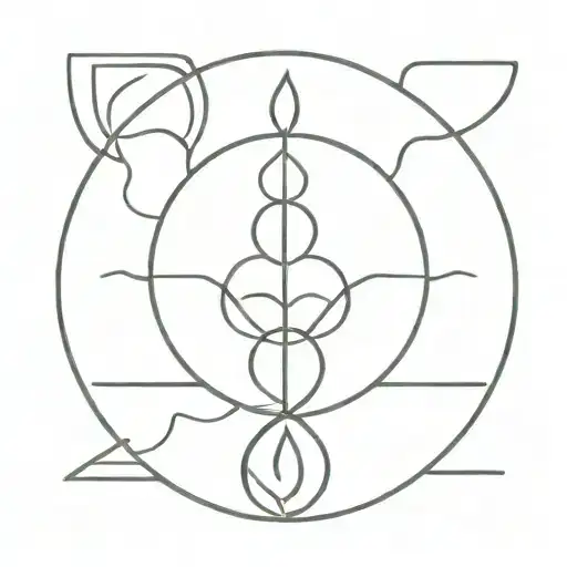 karma symbol tattoo design idea