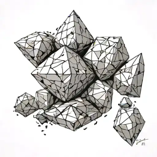 polygonal masonry large stone perfect fit tattoo design idea