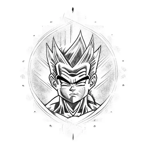 gohan shei long tattoo design idea