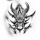 shadow fiend tattoo design idea