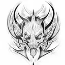 shadow fiend tattoo design idea