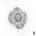 sleeve colorful Yakuza style tattoo design idea