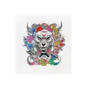 sleeve colorful Yakuza style tattoo design idea