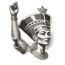 queen Nefertiti tattoo design idea