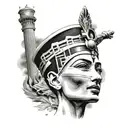 queen Nefertiti tattoo design idea