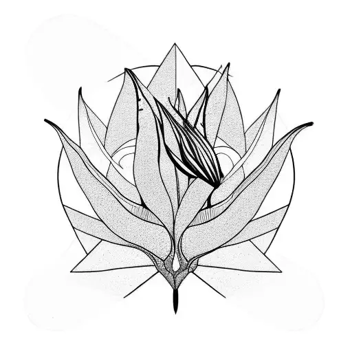 Bird of Paradise tattoo design idea