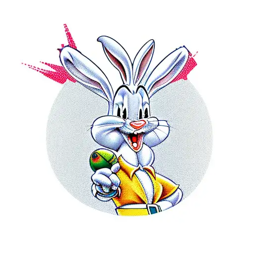 Bugs Bunny shoots  tattoo design idea