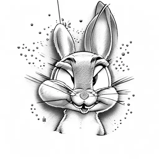 Bugs Bunny shoots  tattoo design idea