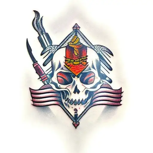 switchblade  tattoo design idea