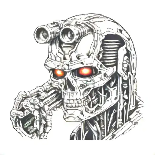 Terminator 2 tattoo design idea