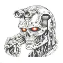 Terminator 2 tattoo design idea