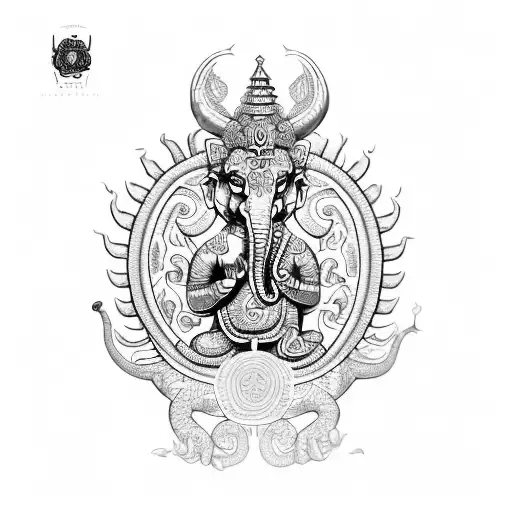 Quetzalcoatl, Ganesha, Thailand Tigers, Quetzal and eagle tattoo design idea