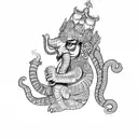 Quetzalcoatl, Ganesha, Thailand Tigers, Quetzal and eagle tattoo design idea