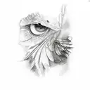 rear view mirror  tattoo design idea