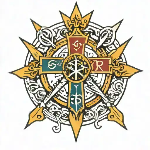 Chi Rho Symbol tattoo design idea