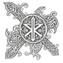 Chi Rho Symbol tattoo design idea