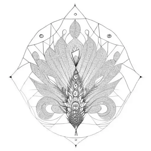 Peacock tattoo design idea