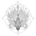 Peacock tattoo design idea