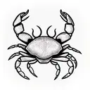 crab tattoo design idea
