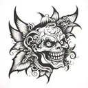 when you look back crack a smile tattoo design idea