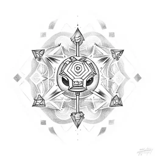 Pokemon chandelure  tattoo design idea