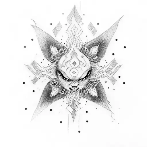 chandelure  tattoo design idea