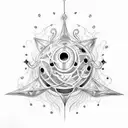 Pokemon chandelure  tattoo design idea