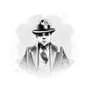 al capone  tattoo design idea