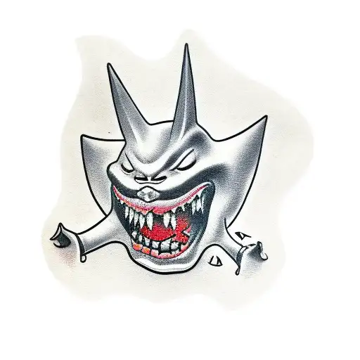 gengar tattoo design idea