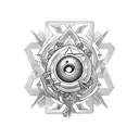 Create a tattoo ideas using yugioh millennium items tattoo design idea