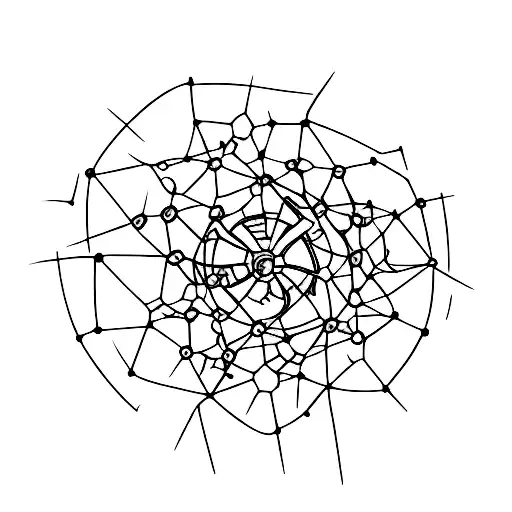 Microscopic image of a virus tattoo design idea