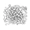 Microscopic image of a virus tattoo design idea