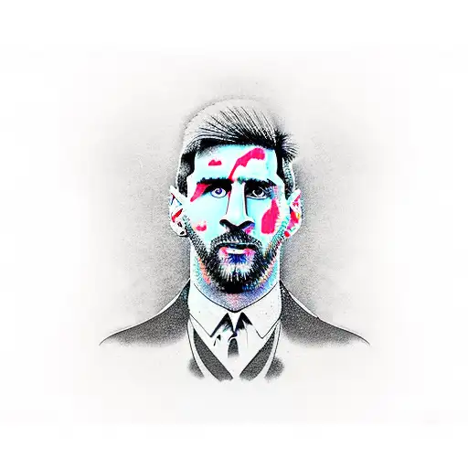 Messi tattoo design idea