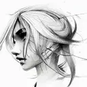 wind tattoo design idea