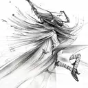 wind tattoo design idea