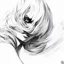 wind tattoo design idea