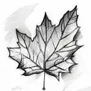 leaf tattoo design idea