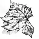 leaf tattoo design idea