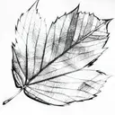 leaf tattoo design idea